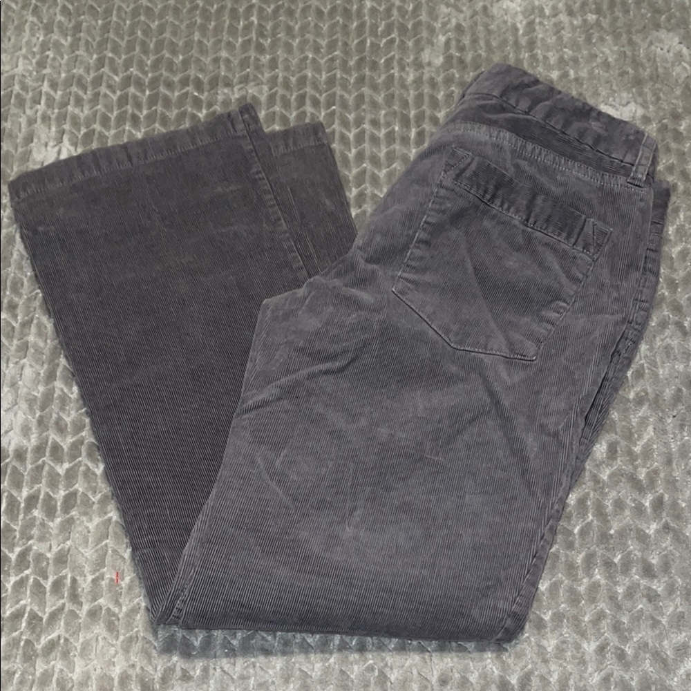 J. Crew Straight leg corduroy pants.  Gray. Size 8. Favorite Fit Style.
